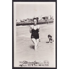 MAR DEL PLATA ANTIGUA FOTO TARJETA POSTAL 1955